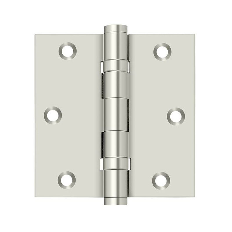 102'' x 102'' Butt Bearing Hinge, Polished Nickel
