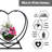 Deran 21.5'' W Metal Heart Shaped Firewood Log Rack