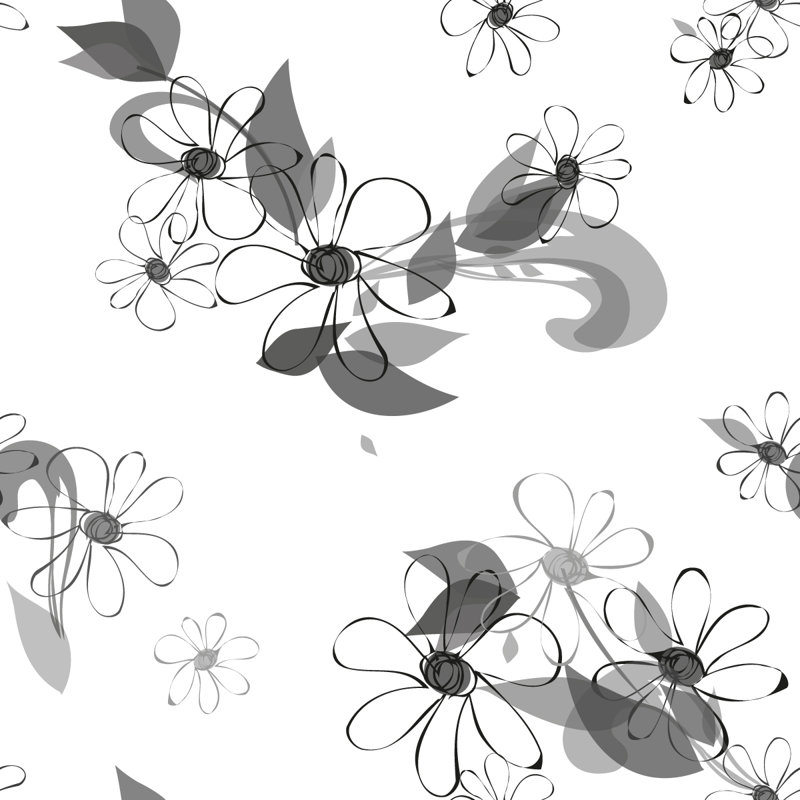 Panneau de papier peint floral L 18,75 pi x l 25 po