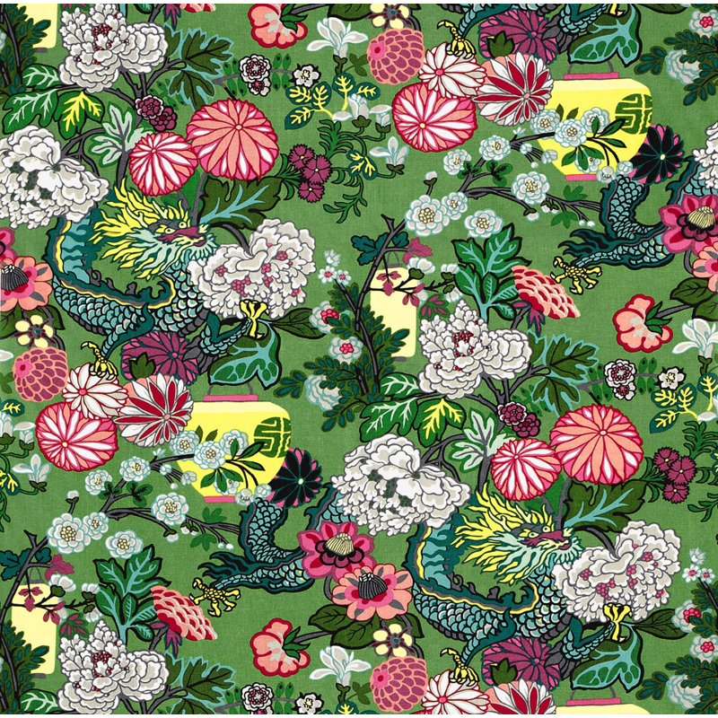 Tissu du dragon de Tchang Maï, Jade
