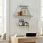 Rangement mural décoratif à 3 niveaux pour décoration intérieure - Décoration murale suspendue moderne pour la cuisine, le bureau ou la chambre à coucher - Gris-124007974