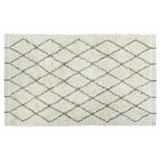 Bohemian Classics Hand Tufted Wool Moroccan Area Rug in Cream/Black