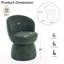 Chaises de salle à manger rembourrées modernes, chaises de baril pivotantes en tissu Boucle, chaises d'appoint à oreilles, chaises de coiffeuse-2100939293