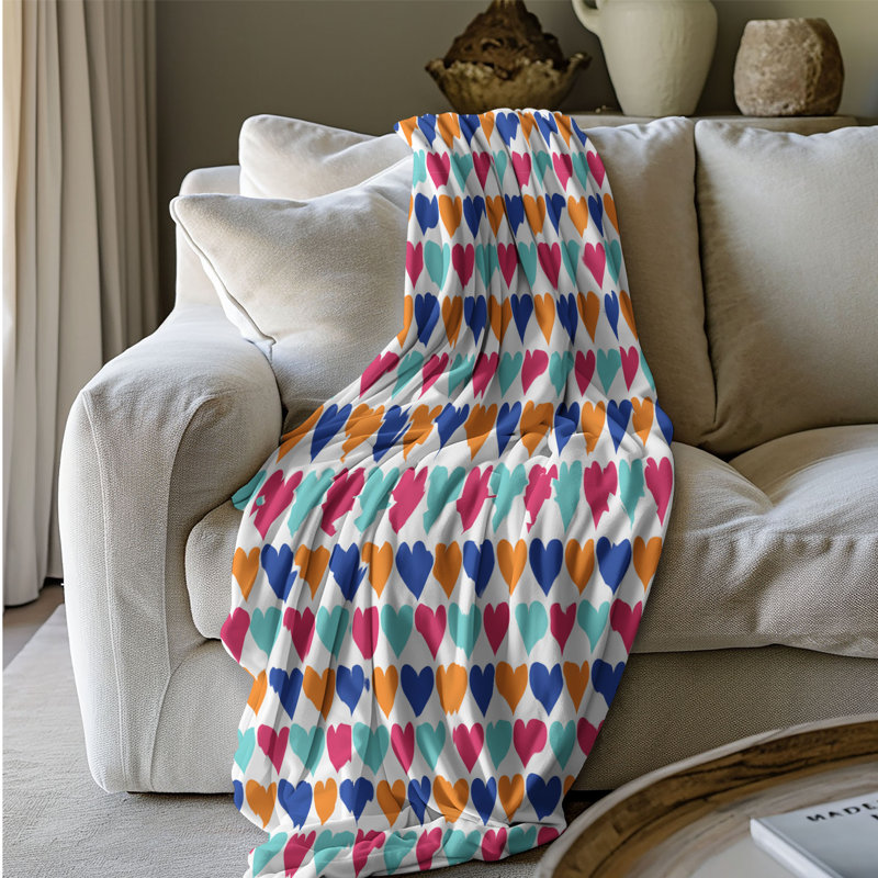 Mild Glow - 1 Piece Premium Sherpa Blanket 0023, 60" W x 80" L