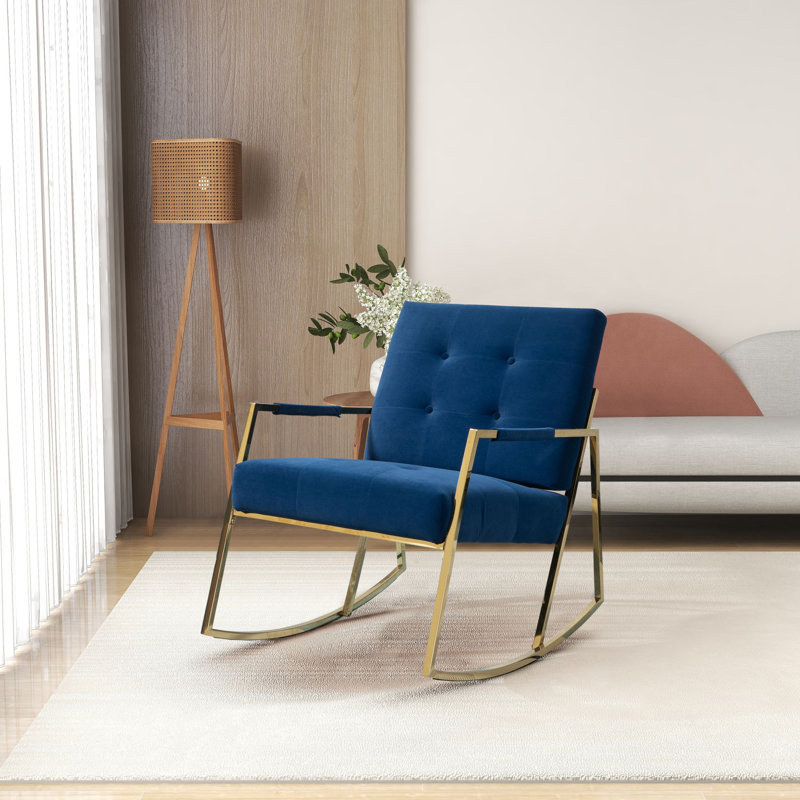 Chaises berçantes, Bleu marine
