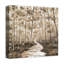 Chemin bordé d'arbres sur toile-324086651
