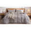 Housse de couette en coton doux avec de fines rayures subtiles - Léger, doux pour la peau, confort naturellement froissé pour la chambre à coucher-122763164-122763166