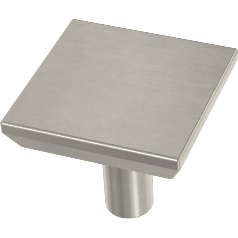 Ensemble de pochettes carrées simples 1,122 po, Nickel brossé