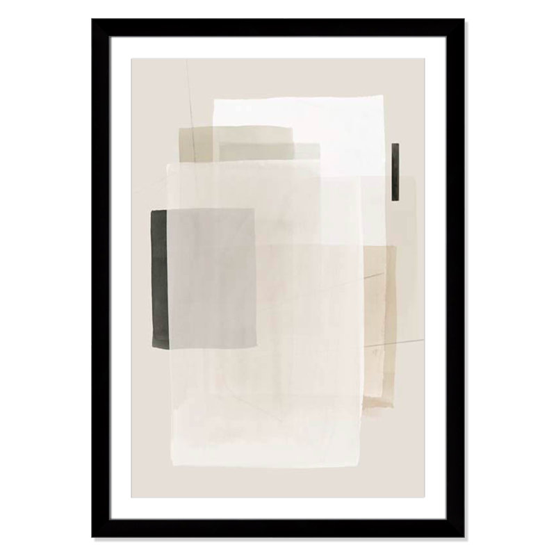 «Mystical Momentum Collection Mystical Momentum I» par Hazel J, reproduction encadrée sur papier, Cadre cube noir mat