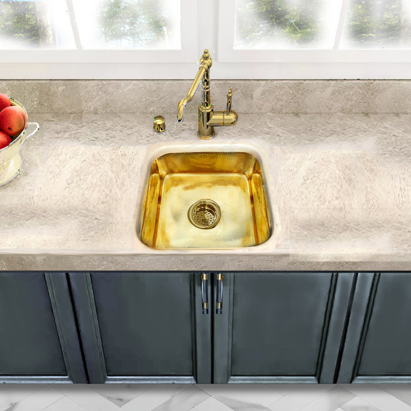 Brightwork 16.63'' L Single Basin Kitchen Sink