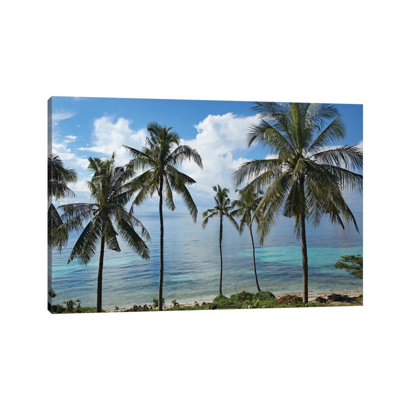 Coconut Palm Trees, Bikini Beach, Panglao Island, Philippines by Tim Fitzharris - Wrapped Canvas Print