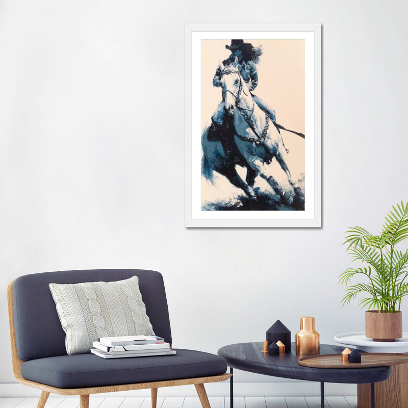 Félin affectueux par Kim Haskins-impression d’art graphique, Papier encadré blanc, Blanc, H 32 po x l 24 po x P 1 po