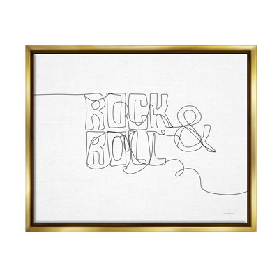 «Rock & Roll Music Line Doodle Floater» par Kamdon Kreations