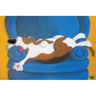 Bark-O-Lounge' by Mike Taylor Painting Print on Wrapped Canvas -  Marmont Hill, MH-MIKTAY-01-C-45