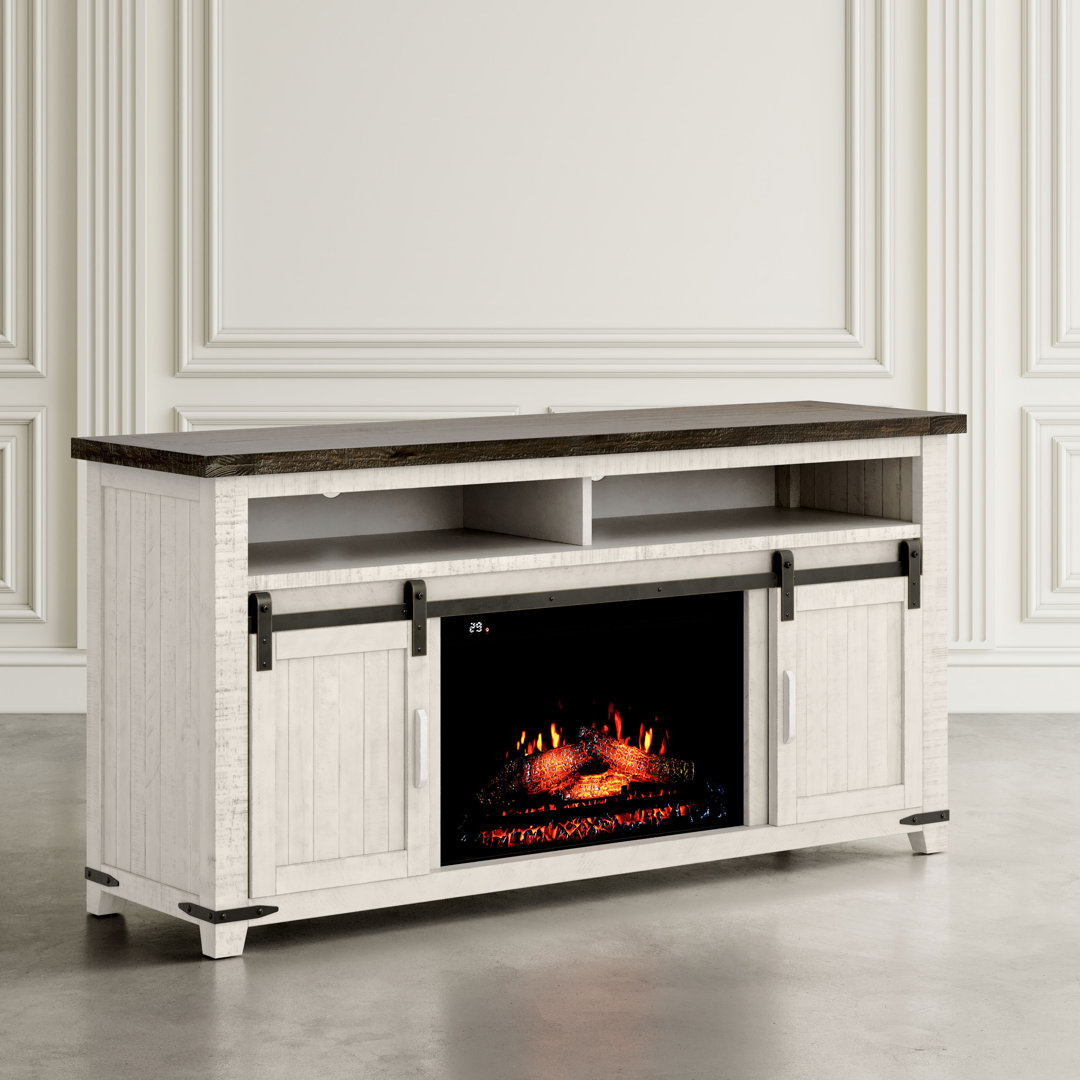Rayane TV Stand for TVs up to 70" with Fireplace Included Laurel Foundry Modern Farmhouse®