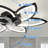 Acea 29.53'' 7 Blade Ceiling Fan with LED Lights，Indoor Remote Control Ceiling Fans With Lights-93063555
