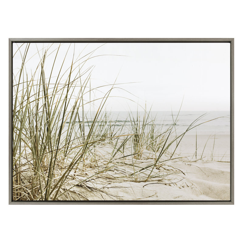 «Calming Beach Grass» par The Creative Bunch Studio, reproduction d'art sur toile encadrée
