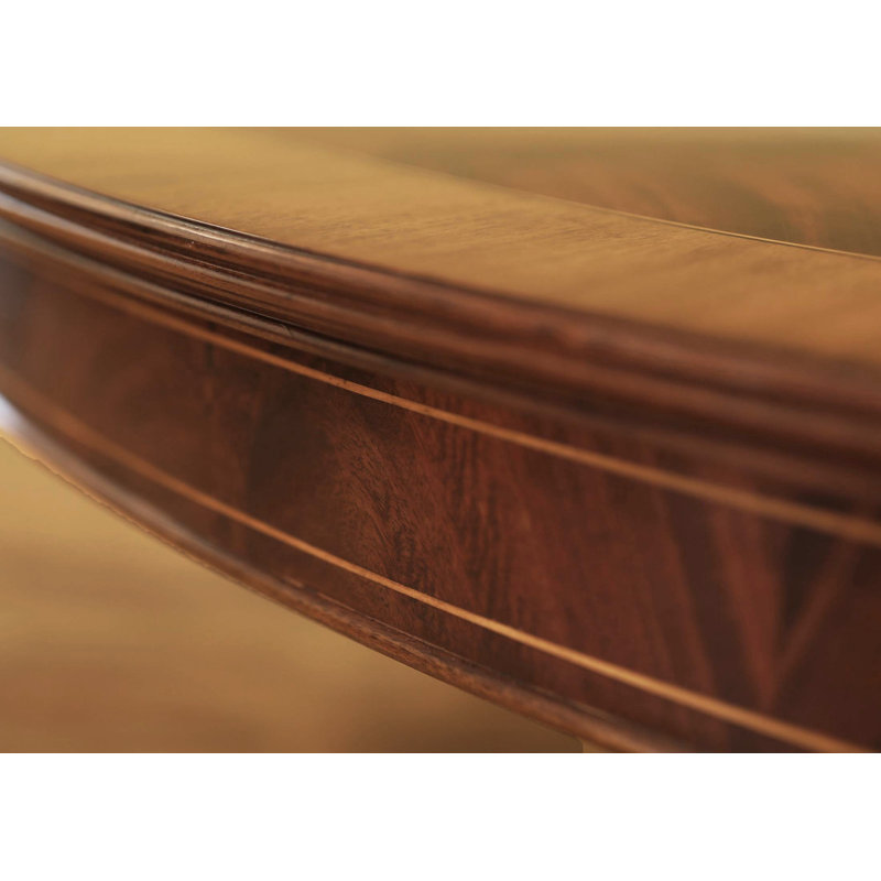Round Mahogany Wood Dining Table