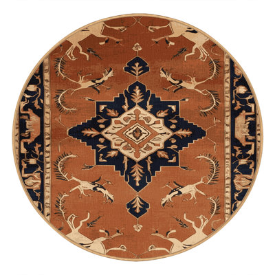 Machine Washable Persian Brown Area Rug