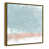 Toile avec cadre flottant or