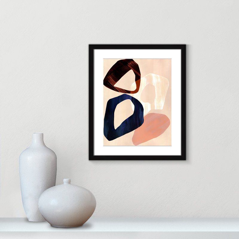 Loop III Print par Violets Print House, L 16 po x H 19 po, Imprimé mat, Noir satiné