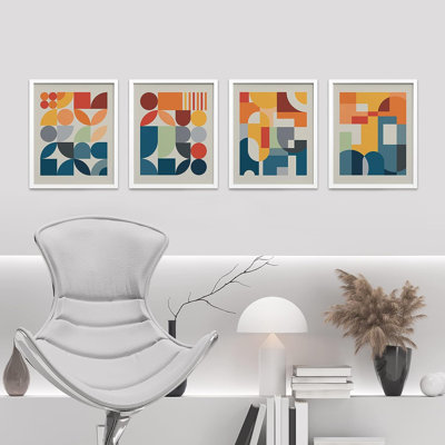 Reproduction de 4 pièces Mid-Century Mid-Century