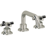 Descanso 8" Widespread Lavatory Faucet with Cross Carbon Fiber Handle