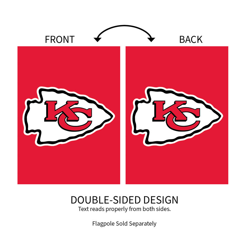 Drapeau de jardin Kansas City Chiefs 