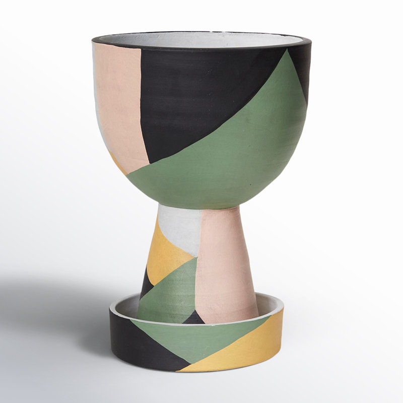 Rex Handmade Ceramic Pot Planter, 10.5" H x 7" W x 7" D