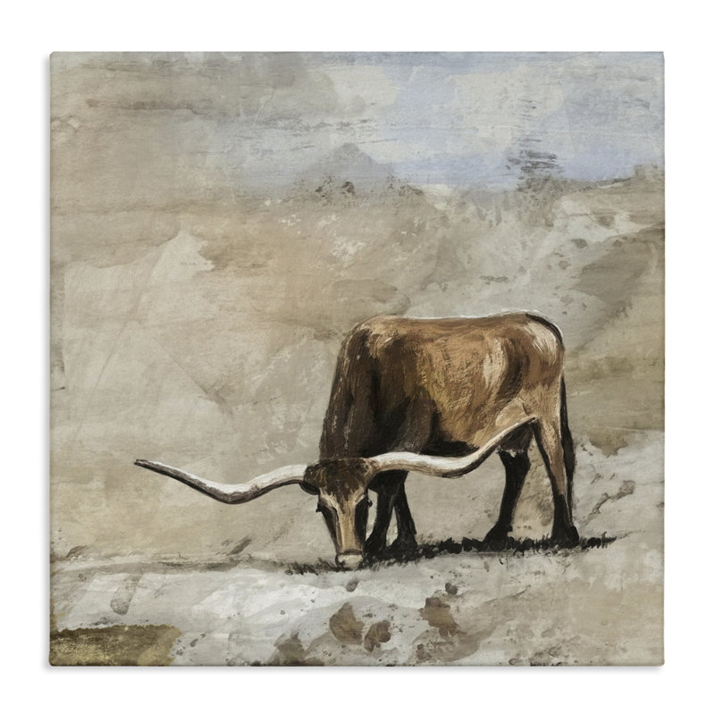 Toile Logan Longhorn, design par Errico & Slyp, H 30 po x l 30 po