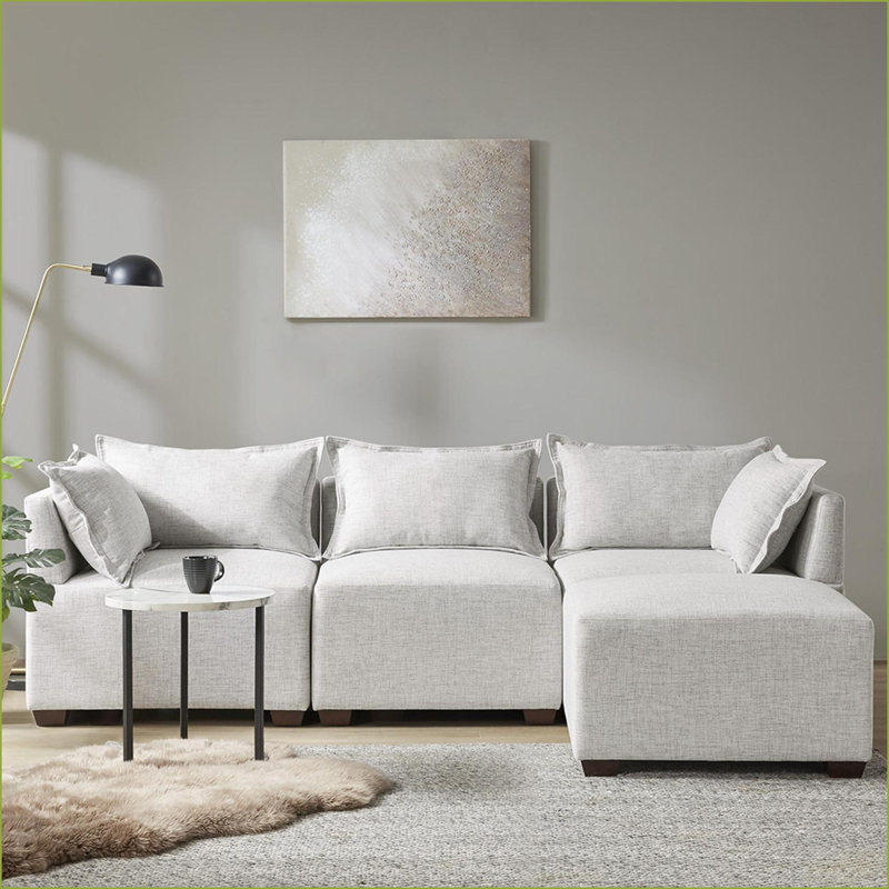 Repose-pieds, salon modulaire moderne 30 x 30 x 18 | Brun foncé | Bois massif