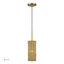 Mini-luminaire suspendu feuille d'or antique 1 lumière Weavington-2143774118-2143774119