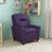 Contemporary Kids Recliner with Cup Holder-56801099
