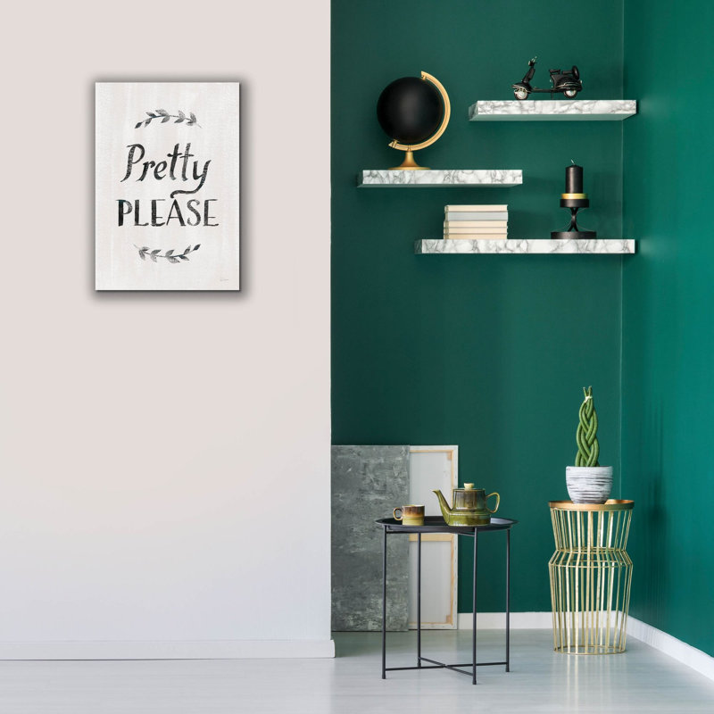 «Pretty Veuillez V2» par Sue Schlabach, art mural sur toile, H 26 po x l 18 po x P 0,75 po
