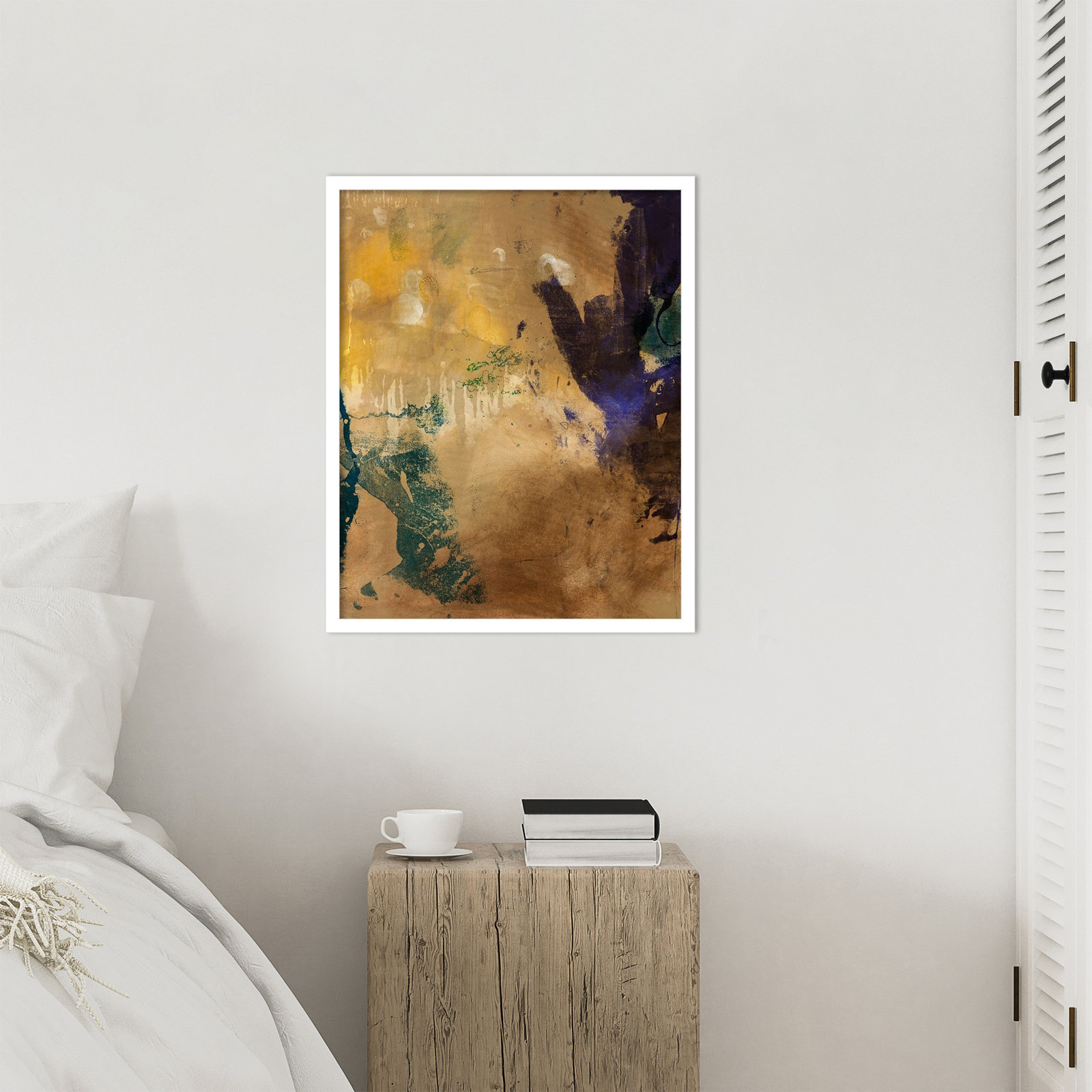 Flagler "Amber Haze No. 1" Print, 25" H x 21" W, White