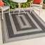 Tapis intérieur / extérieur noir / crème Argo Classic-1467823557