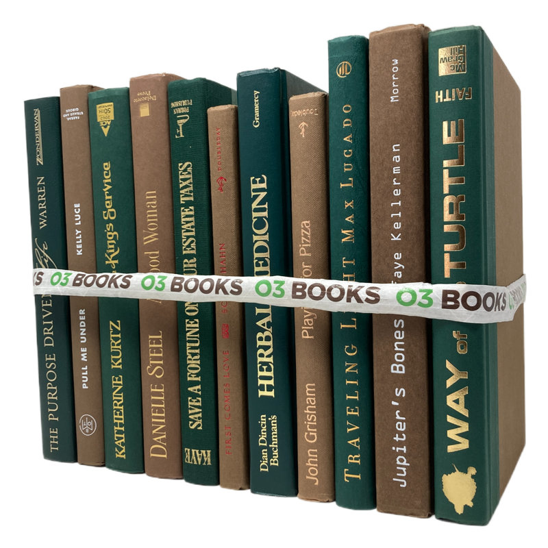 Livres décoratifs Bevers Forest Floor - brun foncé et vert