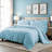 Egyptian Cotton 400 Thread Count Solid Luxury Duvet Cover Set with Pillow Shams-1462889920-1462889943