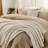 Bedsure Queen Comforter Set 5 Pieces - Bed in a Bag with Fleece Throw Blanket and Decorative Pillow, Lightweight Bedding Comforter Sets, All Season Bedding, Khaki-105526952-105526947