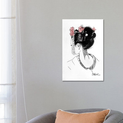 Atsuko by Loui Jover - Wrapped Canvas Print
