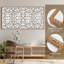Art mural en bois encadré Boho en bois 16 x 32 pouces Mandala