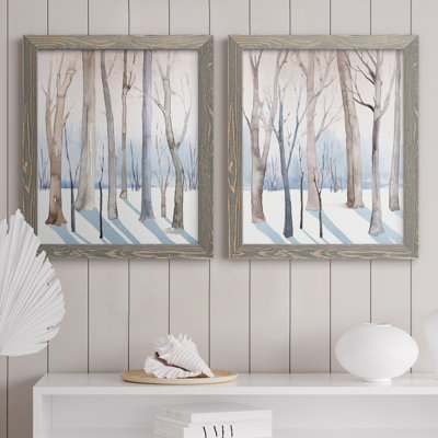 «Woodland Whisper I», ensemble de 2 reproductions d'art sur toile