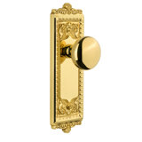 Grandeur Windsor Plate Single Dummy with Fifth Avenue Door Knob