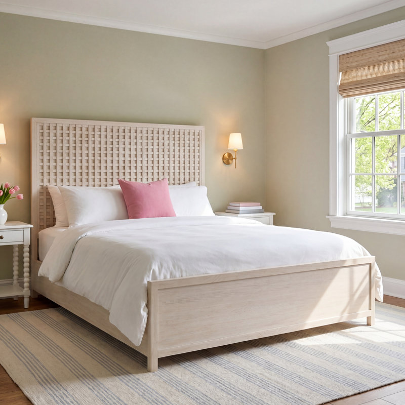 Baxley Standard Bed, Ivory, Queen