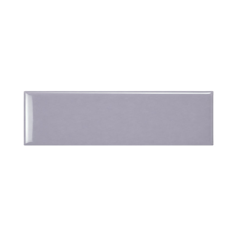 Curvaceous 3" x 12" Ceramic Wall Tile, Lilac