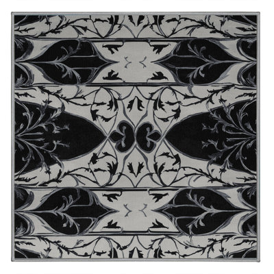 Obsidian Scroll Rug