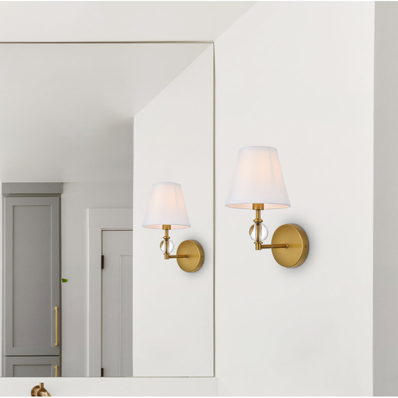 Applique murale articulée Adriao, Doré, H 12,5 po x l 27 po x P 27 po, 3 lumières