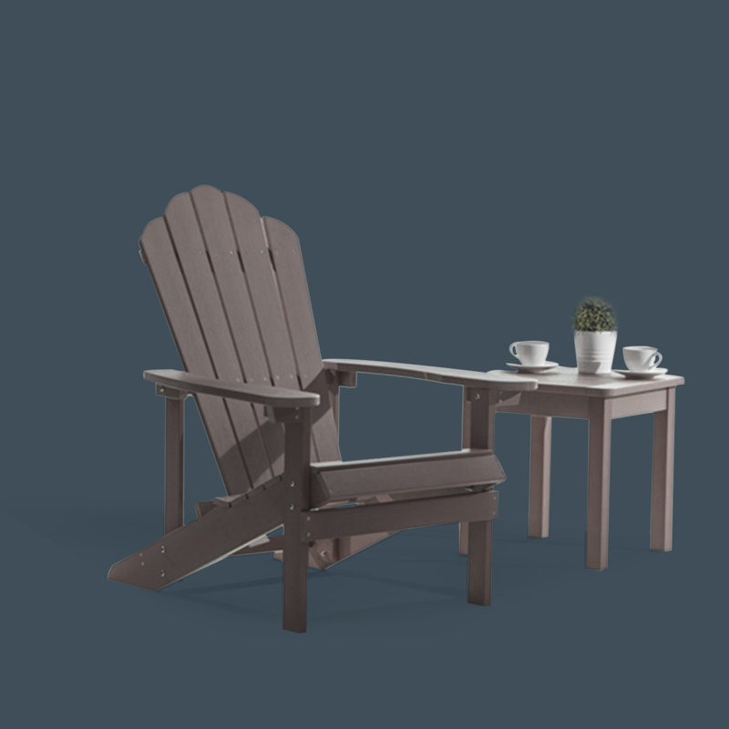 Chaise Adirondack pliante en plastique