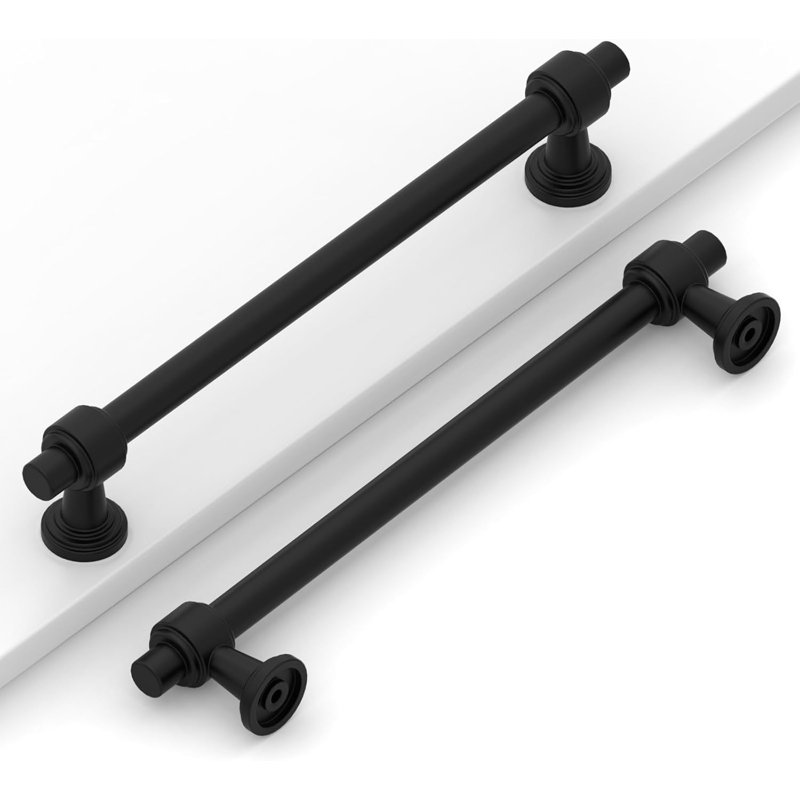 Paquet de 10 boutons d'armoire - Quincaillerie d'armoire de cuisine robuste en métal solide pour tiroirs, commodes, armoires - Antirouille et facile à installer