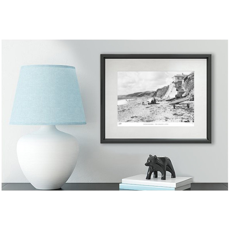 Downderry, The Beach C1955 - Single Picture Frame Print, 40cm H x 50cm W x 2.3cm D